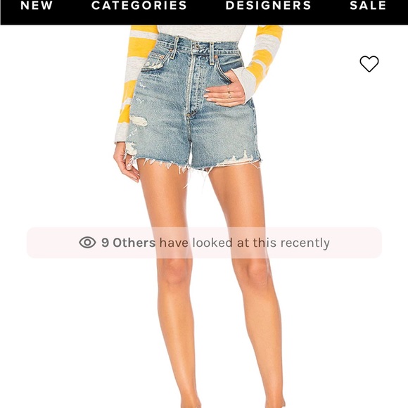Agolde Pants - Agolde Dee shorts in color ricochet size 29